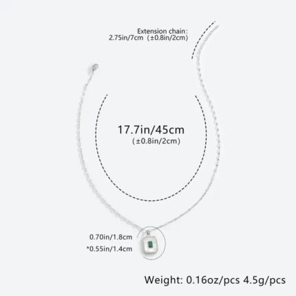 Emerald Edge Pendent