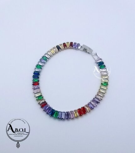 Multi-Color Zircon Tennis Bracelet