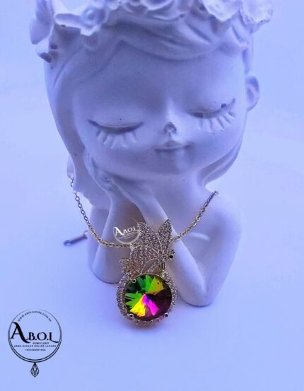 Luxurious Rainbow Mystic Topaz Pendant Necklace