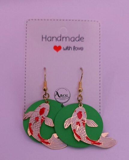 Koi Fish Drop Earrings