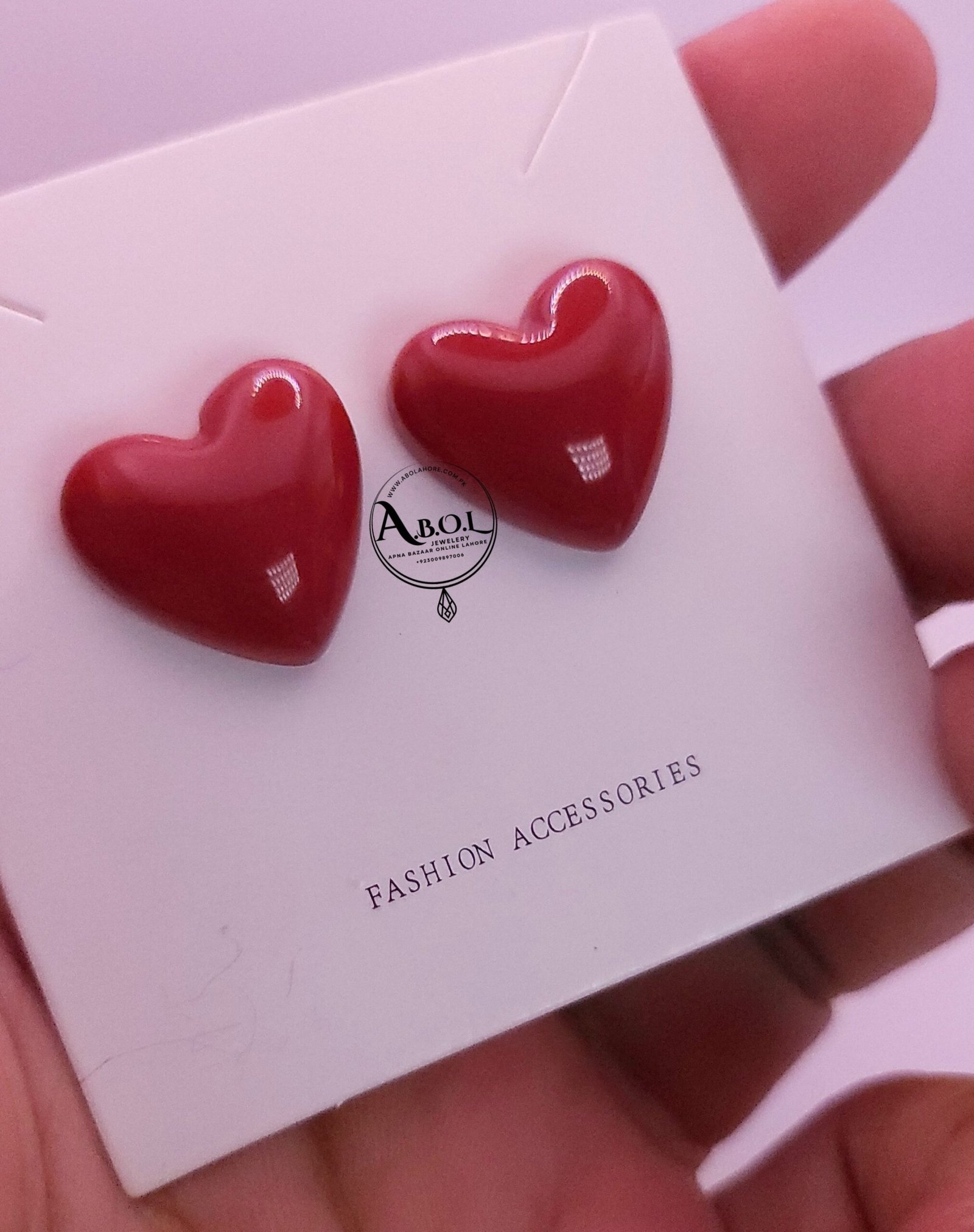 Heart-shaped earrings - Image 2