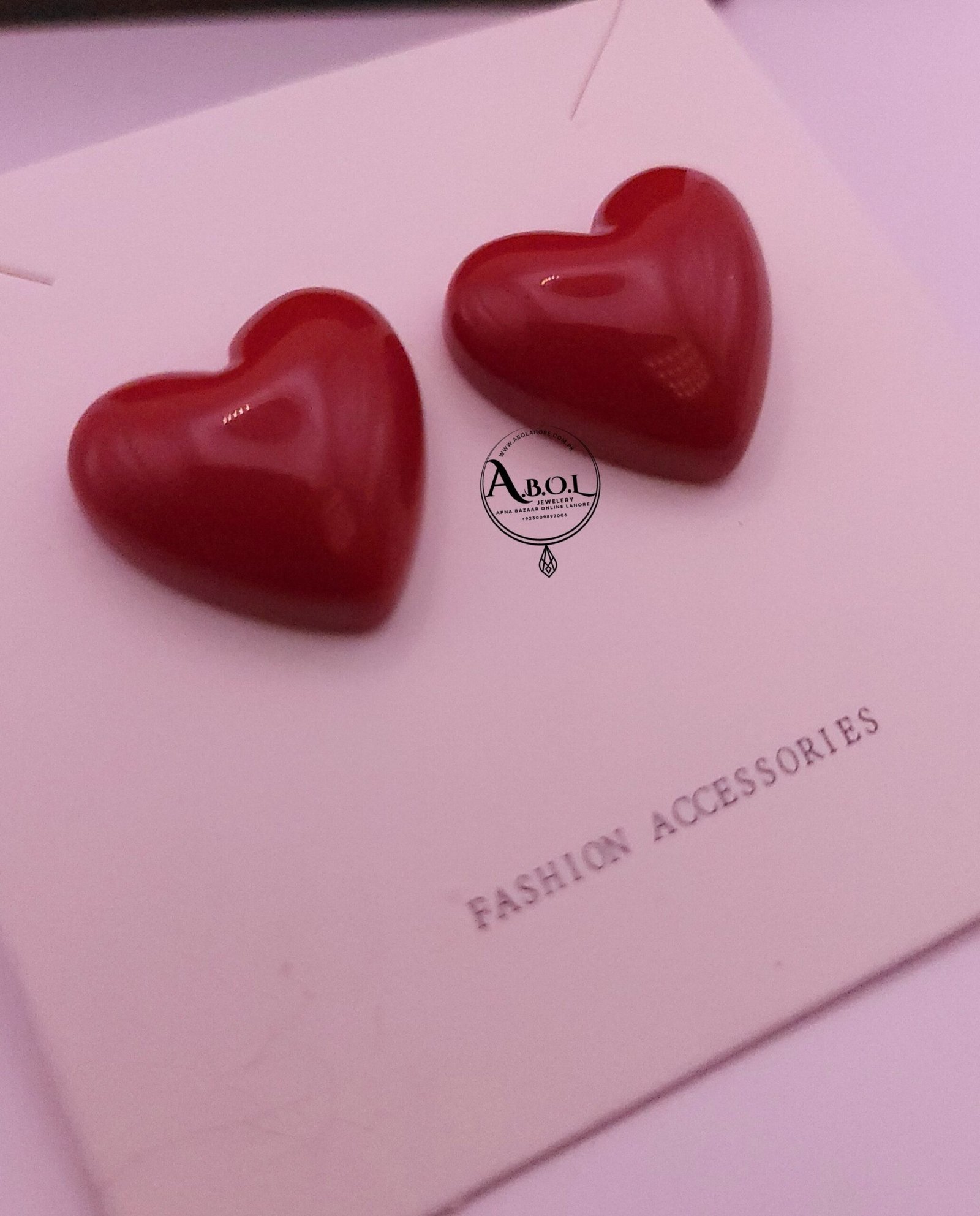 Heart-shaped earrings