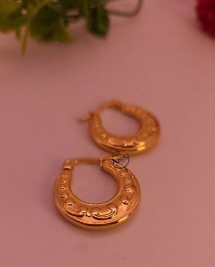 Hammered Hoops Earrings