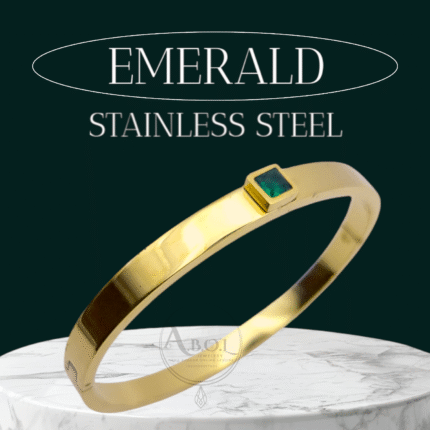 EMERALD GREEN  Stainless Steel Openable Handcuff