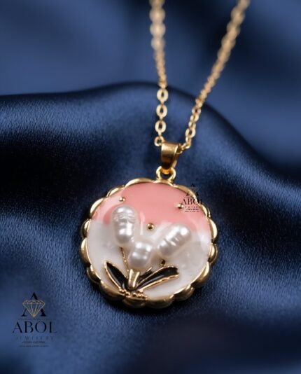 Handcrafted Pearl Blossom Necklace