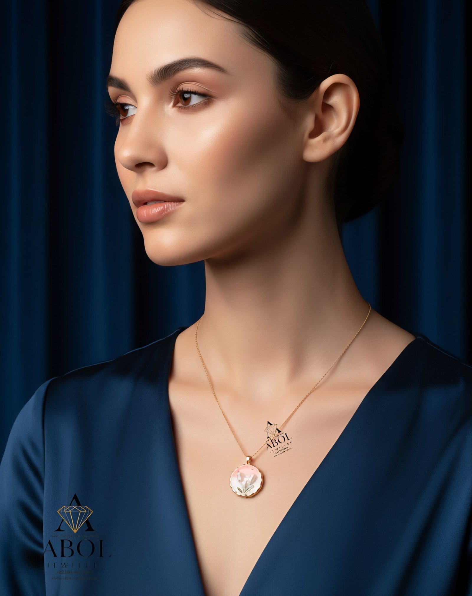 Handcrafted Pearl Blossom Necklace - Image 3