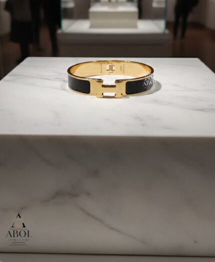 H Black Stainless steel Cuff